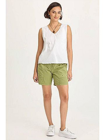 XCVI Greta Smocked Waistband Shorts in Garnish (view 2)