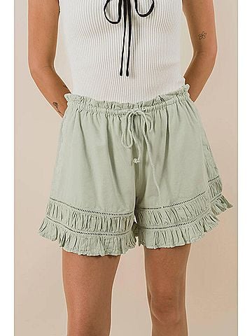 Free People Cambridge Pull On Shorts in Seedling (view 2)