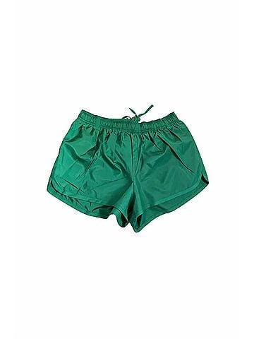 Bandier Women's Pull-On Performance Shorts in Ultra Green (view 1)