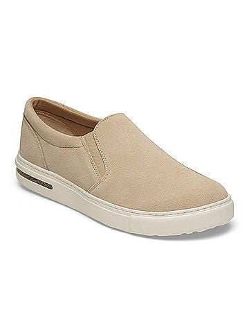 Birkenstock Women's Oswego Suede Leather Slip On Shoes in Sandcastle (view 2)