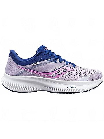 Saucony Women's Ride 16 Running Shoes in Mauve/Indigo (view 1)