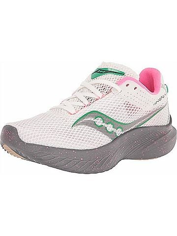 Saucony Women's Kinvara 14 Running Shoes in White/Gravel (view 2)