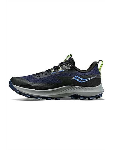 Saucony Women's Peregrine 13 Running Shoes in 15 - Night/Fossil (view 2)