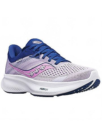 Saucony Women's Ride 16 Running Shoes in Mauve/Indigo (view 2)