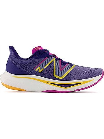 New Balance Women's Fuelcell Rebel V3 Running Shoes in Publue/Magenta Pop/Vibrant Apricot (view 1)