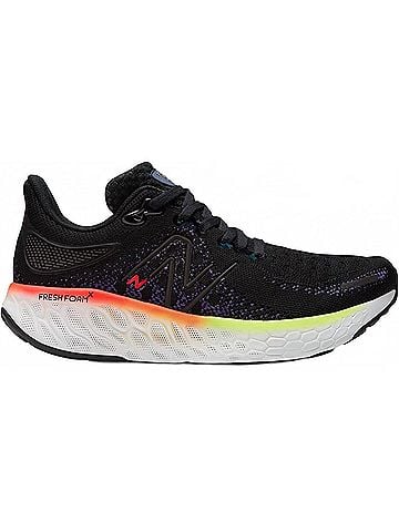 New Balance Women's Fresh Foam X 1080 V12 Running Shoes in Black/Pixel Green (view 1)