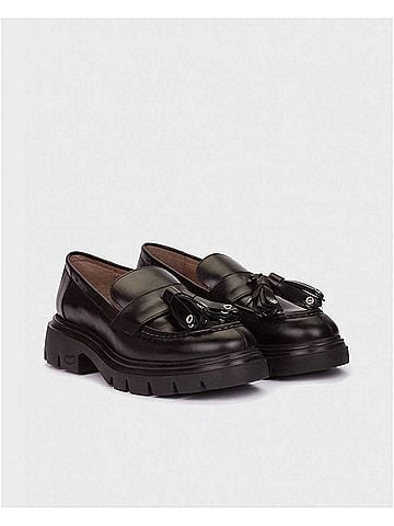 Wonders Women's Bones 03 Loafers in Black (view 2)