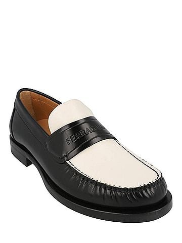 Salvatore Ferragamo Men's Fillmore Embossed Moccasin Loafers in Black (view 2)
