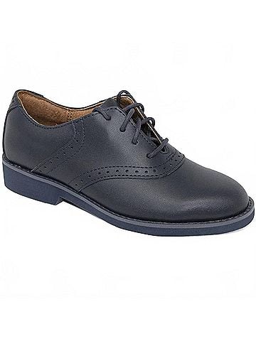 School Issue Girl's Upper Class Shoes 12 Mo in Navy (view 2)