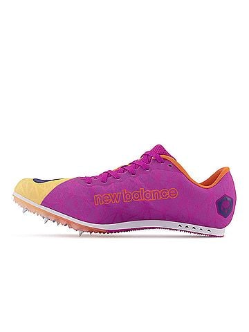 New Balance Unisex Track Spike Running Shoes in Vibrant Apricot/Magneta Pop (view 2)