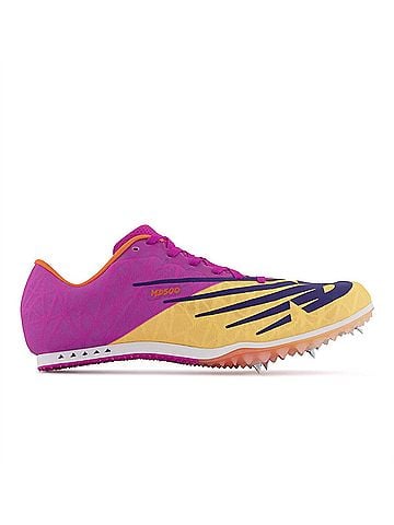 New Balance Unisex Track Spike Running Shoes in Vibrant Apricot/Magneta Pop (view 1)