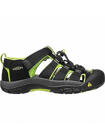 Keen Kid's Newport Outdoor Sandals 4 Mo in Black/ Lime (view 1)