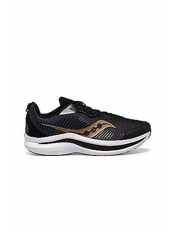 Saucony Kid's Endorphin Running Shoes 1 Mo in Black/Gold (view 1)