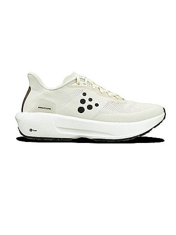 Craft Women's Nordlite Ultra Running Shoes in Ash White/Black (view 1)