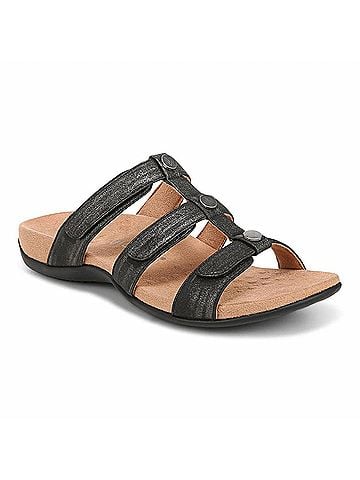 Vionic Women's Rest Amber Slide Sandal in Black (view 2)