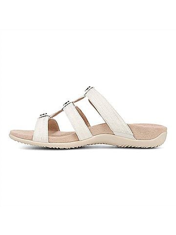 Vionic Women's Rest Amber Slide Sandal in White (view 2)