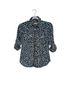 Michael Kors Animal Print Blue Black Button-Down Shirt Size S (petite) - photo 1