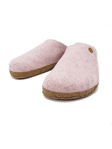 Birkenstock Women's Zermatt Rivet Shearling Comfort Clogs in Light Rose (view 2)
