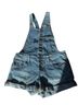 Free People Blue Overall Shorts Size 26 - photo 1