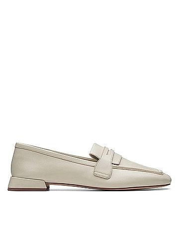 Clarks Women's Ubree 15 Surf Loafer in Ivory Leather (view 1)