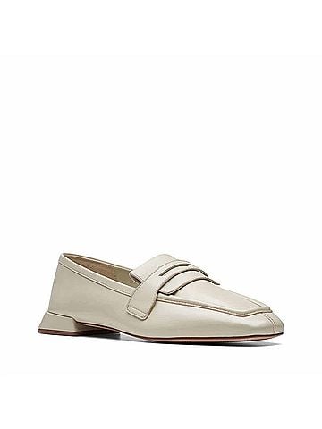 Clarks Women's Ubree 15 Surf Loafer in Ivory Leather (view 2)