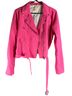 Dolan Pink Leather Jacket Size L - photo 1