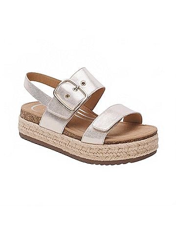 Aetrex Women's Vania Platform Sandal in Champagne (view 1)