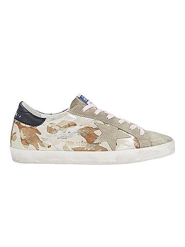 Golden Goose Women's Superstar Low-Top Camo Printed Sneaker in Tan (view 1)