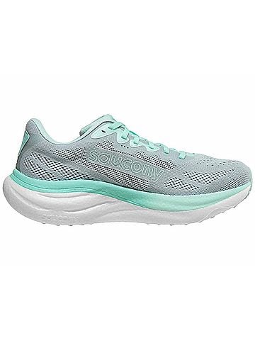 Saucony Women's Ride 19 Running Shoes in Cloud/Aqua (view 1)
