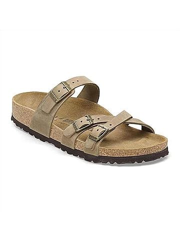 Birkenstock Women's Franca Oiled Sandal in Tabacco (view 2)
