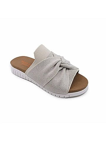 Bernie Mev Women's Twist Sandal in Nude Silver (view 1)