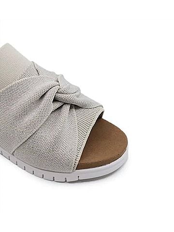 Bernie Mev Women's Twist Sandal in Nude Silver (view 2)