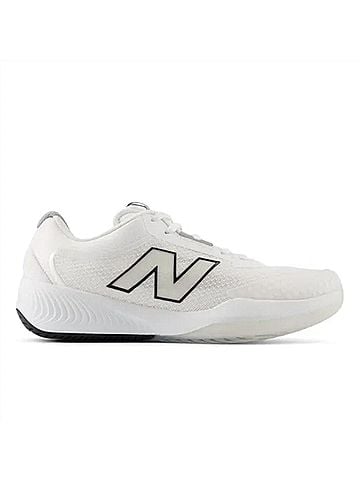 New Balance Women's Fuelcell 996v6 Tennis Shoe in White/Black (view 1)