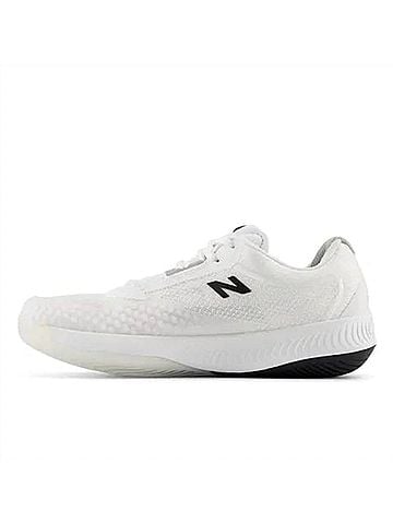 New Balance Women's Fuelcell 996v6 Tennis Shoe in White/Black (view 2)