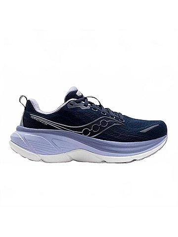 Saucony Women's Hurricane 25 Shoes in Navy/Aster (view 1)