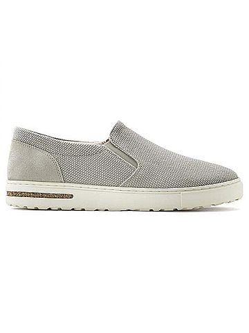 Birkenstock Women's Oswego Canvas Suede Slip-On Shoe in Whale Gray (view 1)