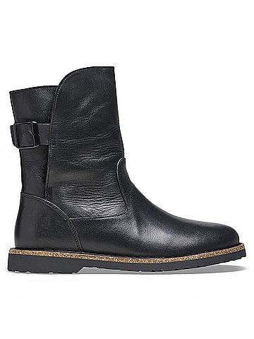 Birkenstock Women's Uppsala Shearling Leather Boot in Black (view 1)