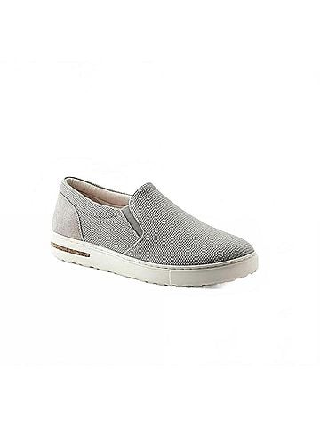 Birkenstock Women's Oswego Canvas Suede Slip-On Shoe in Whale Gray (view 2)