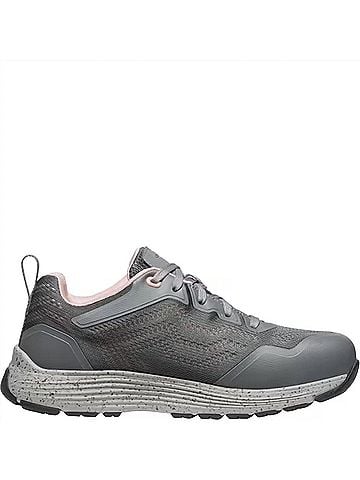 Keen Women's Sparta 2 Safety Shoes in Steel Grey/Peach Whip (view 2)