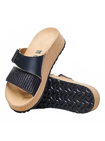 Birkenstock Women's Almina Platform Sandals in Black (view 2)
