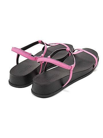 Camper Women's Atonika T-Strap Platform Sandals in Pink (view 2)