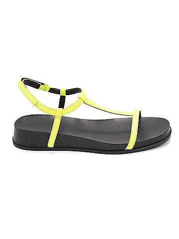 Camper Women's Atonika T-Strap Platform Sandals in Bright Yellow (view 1)