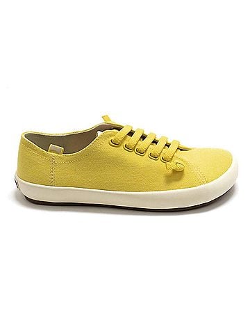 Camper Women's Peu Rambla Vulcan Sneaker in Yellow (view 1)