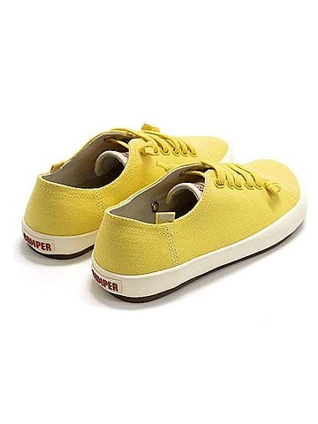Camper Women's Peu Rambla Vulcan Sneaker in Yellow (view 2)