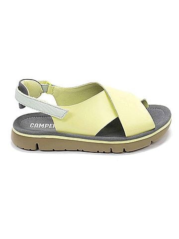 Camper Women's Oruga Sandals in Pastel Yellow (view 1)