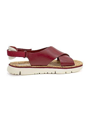 Camper Women's Oruga Sandals in Red (view 1)