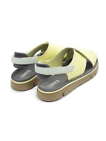 Camper Women's Oruga Sandals in Pastel Yellow (view 2)