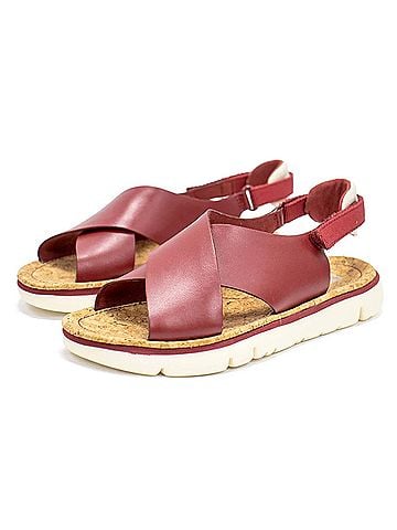 Camper Women's Oruga Sandals in Red (view 2)