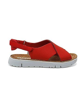 Camper Women's Oruga Sandals in Bright Red (view 1)