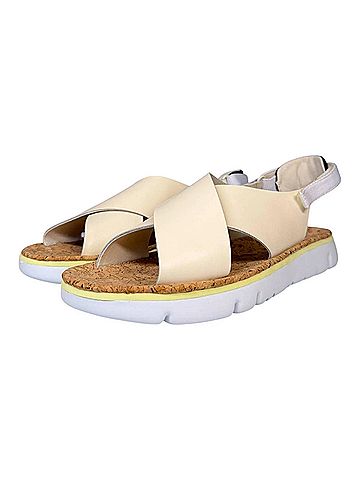 Camper Women's Oruga Sandals in Beige (view 2)